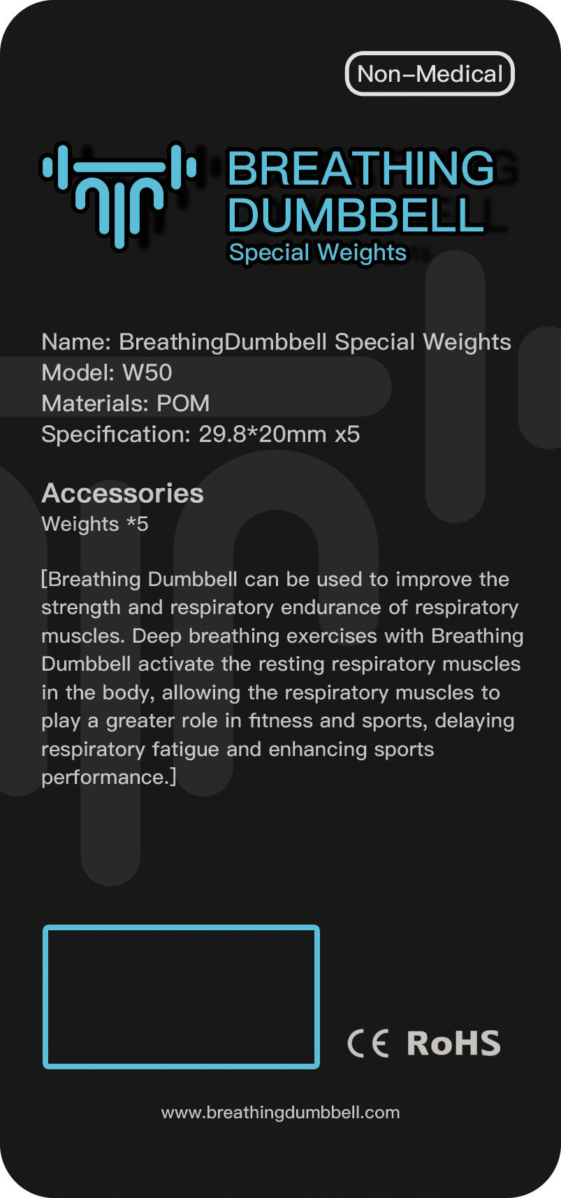 Breathing Dumbbell Special weights 250G
